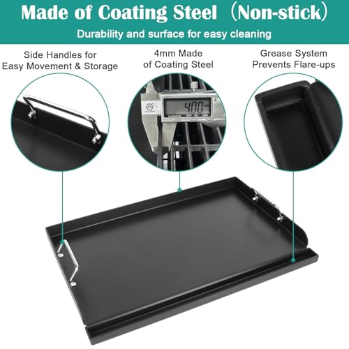 Universal Nonstick Coating Griddle for Gas Stove/Grill/Electric/Charcoal by EasiBBQ - Used condition - Image 3