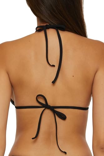 BECCA Women's Network Triangle Bikini Top, Adjustable, Tie Back, Swimwear Separates3