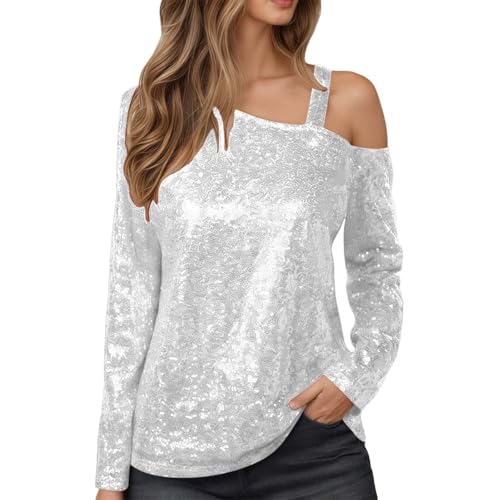 T-shirt femme paillettes à manches longues, le choix parfait pour un dîner élégant au restaurant