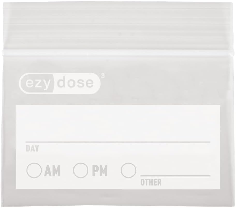Ezy Dose Disposable Zippered Seal Pill Pouches, Write on Label, 50 Count image 5