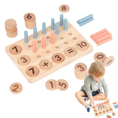 Manipulants de mathématiques en bois pour s'exercer et compter à la maison