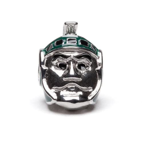 Michigan State Charm | Michigan State Sparty Bead Charm | Officially Licensed Michigan State Jewelry | Michigan State Gifts | Michigan State Jewelry | Msu Charms | Stainless Steel #TOP1