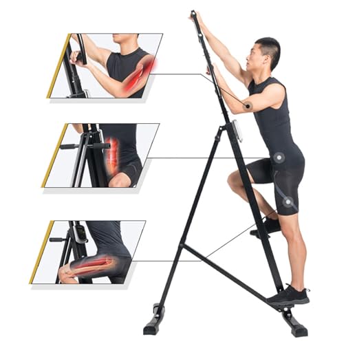 Image of Vertical Climber, Multifunctional Stepper, 4 Levels Adjustable, Home Gym Fitness Equipment, Max Load 150KG