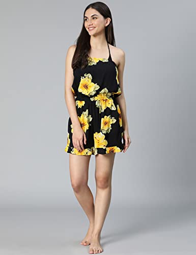 Image of oxolloxo Scoure Printed Off -Shoulder Women Beachwear Dress