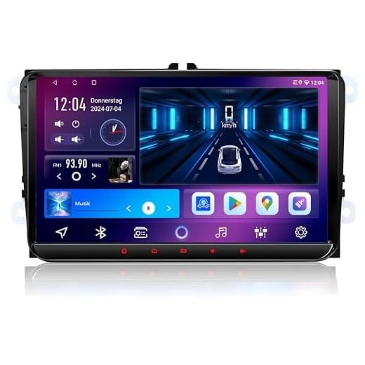 M.I.C. AV9-C Android 10 Autoradio mit navi Ersatz für VW Golf t5 touran Passat RNS RCD Skoda SEAT: Bluetooth 5.4 WiFi 6 9" IPS Bildschirm 2G+64G USB Carplay Android Auto zubehör DE/at/CH
