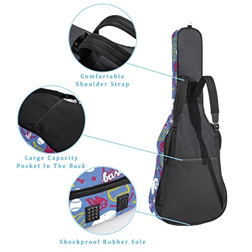 Housse de transport imperméable en tissu Oxford pour guitare avec bandoulière réglable Motif tête de mort - Les Beatles, Paul McCartney, John Lennon, RIngo Starr, George Harrison Housse de transport imperméable en tissu Oxford pour guitare avec bandoulière réglable Motif tête de mort – Image 4
