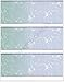 for 50 Blank Check Stock Paper - 3 Checks On A Page - Blue/Green Prismatic