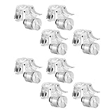 Metall-Game-Button-Controller für PUBG, Leichter Handy-Game-Trigger, Kostenlose Shoot-Assistent-Taste, 8 Stück für die Meisten Handys (SILVER)