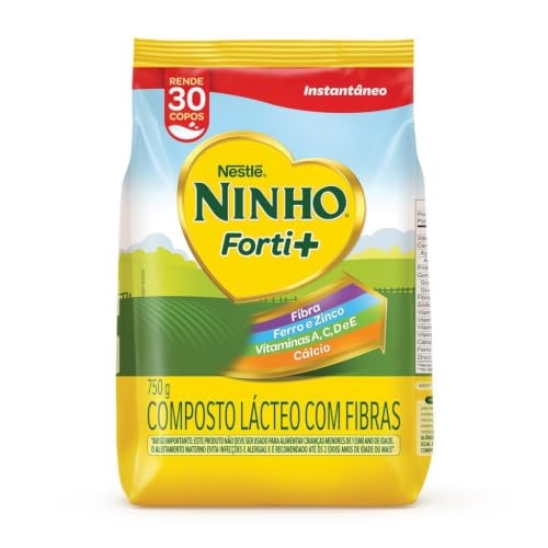 Composto Lácteo, Nestlé, Ninho Forti+, Pacote, 750g Composto Lácteo, Nestlé, Ninho Forti+, Pacote, 750g