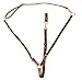 Tory Leather Adjustable Training Martingale with Neck Strap - Brass Hardware - Black