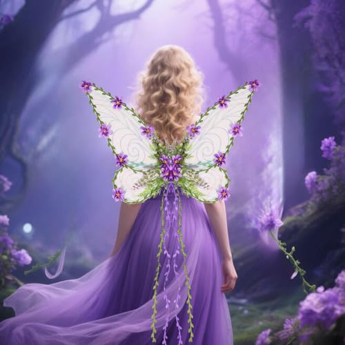 Ailes de fée accessoire de fête et costume d'elfe pour carnaval - 7