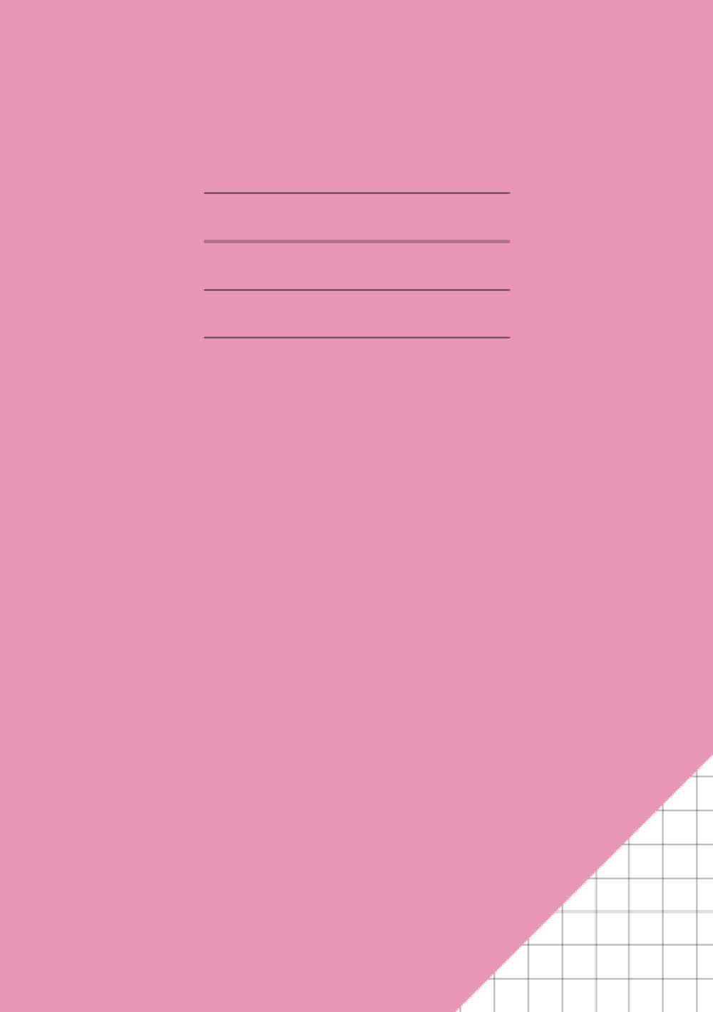 Maths Exercise Book 7mm Squares A5: Squared Paper / Square Grid Notebook for School Mathematics | Pink Cover
