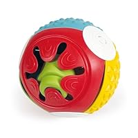 Clementoni Soft Clemmy – Touch & Play, Palla Sensoriale, Palla Prima Infanzia Made in Italy, Bambini 6-36 Mesi, con 5 Mattoncini 100% Lavabili, Gioco per Sviluppare Manualità e Logica, 17689
