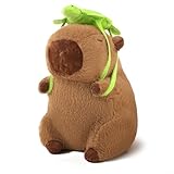 SHINUOER Cute Capybara Plush,Capybara Stuffed Animal,Capibaras Peluches 9 Inch Kawaii Fluffy Soft Plush for Teens Birthday Gift
