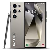 WEILIGO W24 Ultra Cell Phone,6.8",5G Unlocked Android,Cell Phone with S Pen,8GB+512GB Smartphone, Latest 10 Core CPU,72MP+108MP Zoom Camera,8000mAh, Face ID/Dual SIM Phone (Titanium Gray)