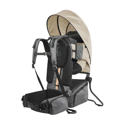Babymoov Porte-bébé randonnée Moov&Hike + - Sac à Dos Ergonomique & Physiologique - Siège Réglable Physiohike® - Housse de Pluie, Sac à Langer 10L Inclus - Confort Enfant & Parent - Garanti à Vie