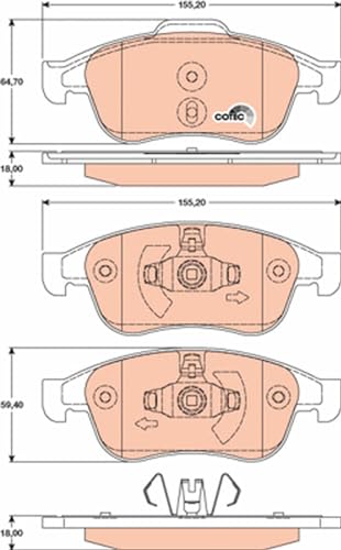 Plaquettes de frein TRW GDB1789 pour stopper les distances d'arrêt - 4