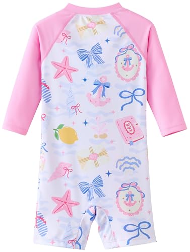 Image of UMELOK Baby Girl Swimsuit Infant Rash Guard Swimwear Bathing Suit