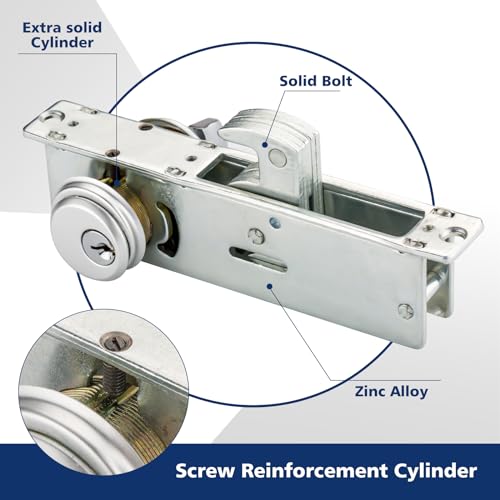 Maxxgeek Storefront Mortice Hook Door Lock, Commercial Door Locks Mortise Cylinder thumb #2