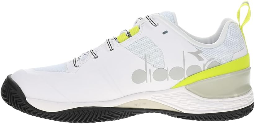 Diadora Blushield Torneo 2 Women's Clay Tennis Shoes - Size 10 - White/Black/Evening Primr - Image 3