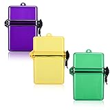 Waterproof Case Locker ID Cards Badge Holder with Lanyard Multiple for Credit Cards and Other Small...