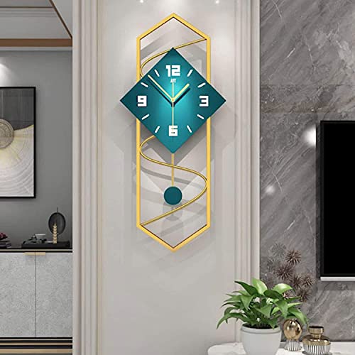 Horloge murale en bois salon avec mouvement de balayage silencieux moderne