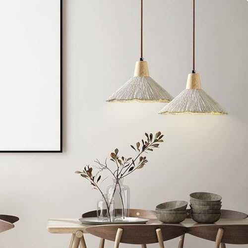 Suspension moderne en béton brut rayé luminaire chic E27 - 3