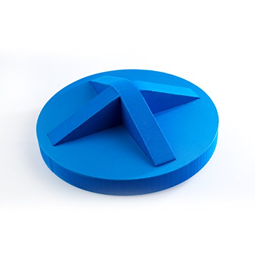 softX Balance Trainingsgerät Therapie-Kreisel, blau, ca. 37,5 x 37,5 x 10 cm