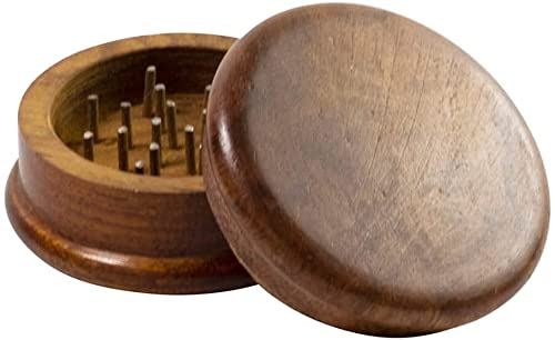Soulvinee Wooden Grinder 2 Part SS Pin Herb Grinder for Weed and Tobacco - 2.5 Inch (3.Inch)-image-29