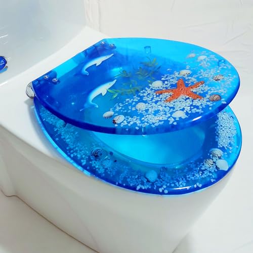 Abattant WC allongé abaissement automatique silencieux et fixation durable