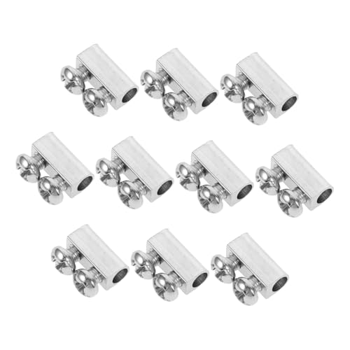 Mipcase 10piezas Abrazadera De Doble Orificio Para Cable De Abrazaderas Ajustables Para Sujeción De Cables Resistente