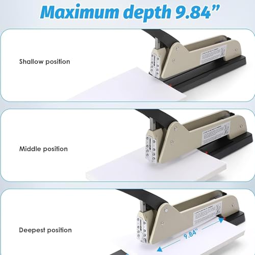 Agrafeuse longue portee de 25 cm pour livrets et documents - 7