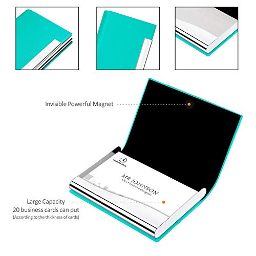 image for Padike Business Card Holder, Business Card Case Professional PU Leathe