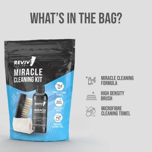 NEW | REVIVE - Trainer Cleaning Kit | Ultimate Sneaker Care Cleaning Kit to Protect Suede, Leather, Nubuck & More | REVIVE Footwear White Shoe Cleaner