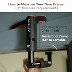 Jayflex CrossGrips Compact Pull Up Bar - Pull Up Bar Door Frame for Work from Home Fitness - Adjustable Door Frame Pullup Bar Handles - 250 lbs Capacity - Image 3