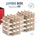 ZOBER Large Christmas Ornament Storage Box - Stores 128 Ornaments W/Dividers - Non-Woven, Durable Christmas Storage Containers - Dual Zipper - Red