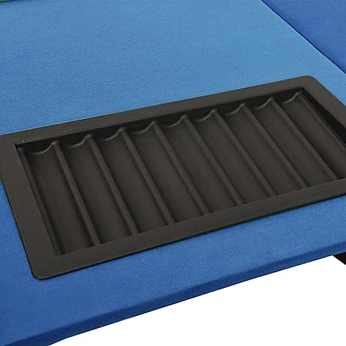 RAUGAJ Nice Tables Poker & Games Tables-10 Spieler Pokertisch mit Chipablage blau 160x80x75cm – Bild 6