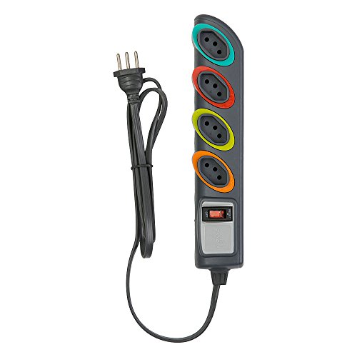 Filtro de Linha Bivolt Circuit Breaker Gf, Daneva, Dn1646, Cinza