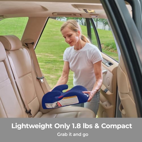 Diono Solana Lite Backless Booster Car Seat Pack of 2, Lightweight & Portable for Travel, Machine Washable Covers, 40-100 lbs, Blue Surge - 5