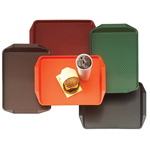 Cambro Polypropylen Fastfood Serviertablett mit Griffen schwarz 43x30cm, Sie erhalten 1 Stück