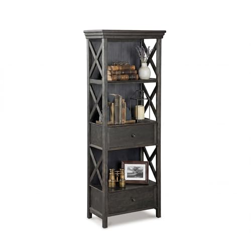 Image of Signature Design by Ashley Tyler Creek Storage Display Cabinet, Black /Gray