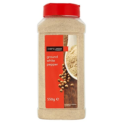 Chef Despensa Pimienta Blanca Molida 550g (paquete de 6 x 550g)
