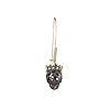 Betsey Johnson Pave Skull Dangle Earrings