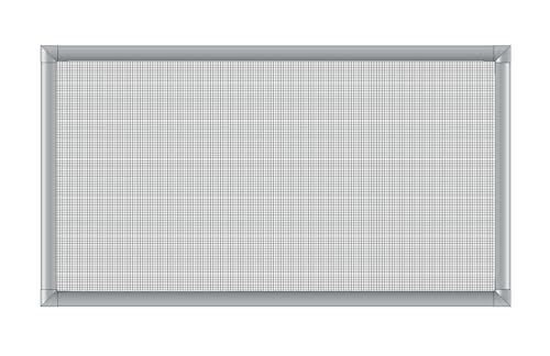 APANA - Lichtschachtabdeckung 80 x 150 cm - Aluminium & strapazierfähigem Edelstahlgewebe, Schutzgitter Kellerschachtabdeckung auf Maß, Lichtschachtgitter begehbar für Kellerschacht, Silber