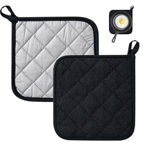 Souvik Maniques de Cuisine Gant Four Résistantes à la Chaleur Antidérapantes et Lavables Gants de Protection pour Cuisson Barbecue et Four sans Gants