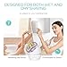 Electric Shaver for Women 3D Floating Blade Rotary Razor Hair Remover for Arms, Legs and Underarms Rechargeable Portable and Safe Wet and Dry Use, Purple ES300
