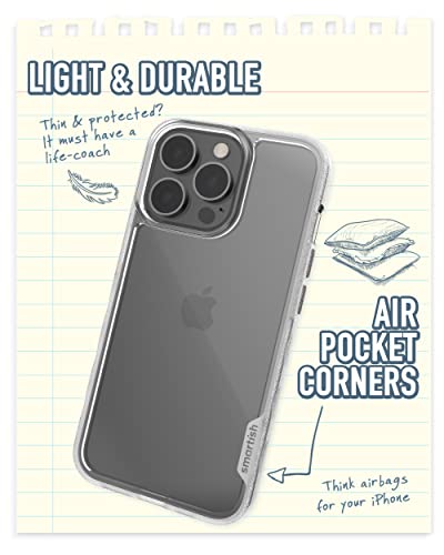 Image of Smartish iPhone 13 Pro Slim Case - Gripmunk - [Lightweight + Protective] Thin Grip Cover - Nothin' to Hide