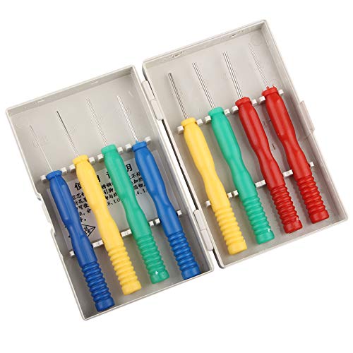 HALJIA 8Pcs Non-Sticking Stainless Steel Hollow Needle Desoldering Disassembling Tool IC Extraction for Capacitance Electronic Components