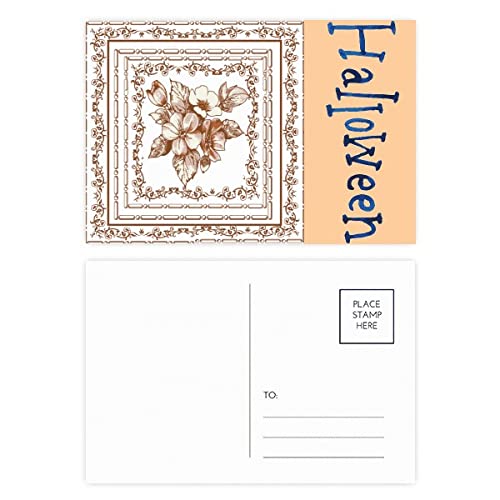 Cartes postales Halloween style baroque de décoration de table et correspondance d'automne