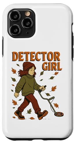 DETECTOR-GIRL, 金属探知機 アクセサリー 宝物を探す 金属探知機 スマホケース iPhone 11 Pro 用
